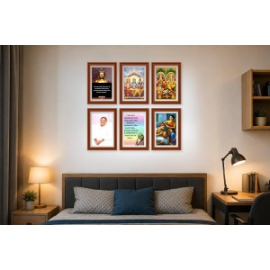 Pack Of 6 Laminated A4 Wall Posters | Spiritual, Motivational & Inspirational Designs | 250 GSM Photo Paper | Water-Resistant | Double-Sided Tape (F39101) Pack Of 6 Laminated A4 Wall Posters | Spiritual, Motivational & Inspirational Designs | 250 GSM Photo Paper | Water-Resistant | Double-Sided Tape (F39101)
