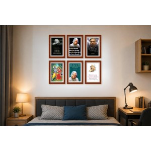 Pack Of 6 Laminated A4 Wall Posters | Spiritual, Motivational & Inspirational Designs | 250 GSM Photo Paper | Water-Resistant | Double-Sided Tape (F39021) Pack Of 6 Laminated A4 Wall Posters | Spiritual, Motivational & Inspirational Designs | 250 GSM Photo Paper | Water-Resistant | Double-Sided Tape (F39021)