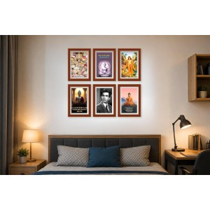 Pack Of 6 Laminated A4 Wall Posters | Spiritual, Motivational & Inspirational Designs | 250 GSM Photo Paper | Water-Resistant | Double-Sided Tape (F39373) Pack Of 6 Laminated A4 Wall Posters | Spiritual, Motivational & Inspirational Designs | 250 GSM Photo Paper | Water-Resistant | Double-Sided Tape (F39373)