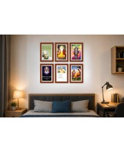 Pack Of 6 Laminated A4 Wall Posters | Spiritual, Motivational & Inspirational Designs | 250 GSM Photo Paper | Water-Resistant | Double-Sided Tape (F39209)