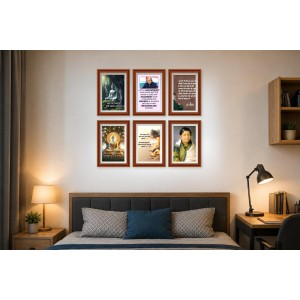Pack Of 6 Laminated A4 Wall Posters | Spiritual, Motivational & Inspirational Designs | 250 GSM Photo Paper | Water-Resistant | Double-Sided Tape (F39254) Pack Of 6 Laminated A4 Wall Posters | Spiritual, Motivational & Inspirational Designs | 250 GSM Photo Paper | Water-Resistant | Double-Sided Tape (F39254)