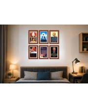 Pack Of 6 Laminated A4 Wall Posters | Spiritual, Motivational & Inspirational Designs | 250 GSM Photo Paper | Water-Resistant | Double-Sided Tape (F39069)