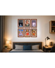 Pack Of 6 Laminated A4 Wall Posters | Spiritual, Motivational & Inspirational Designs | 250 GSM Photo Paper | Water-Resistant | Double-Sided Tape (F39172)