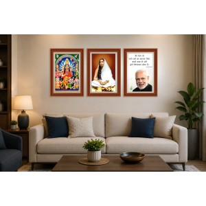 Pack Of 6 Laminated A4 Wall Posters | Spiritual, Motivational & Inspirational Designs | 250 GSM Photo Paper | Water-Resistant | Double-Sided Tape (F39326)