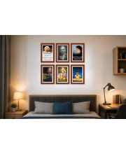 Pack Of 6 Laminated A4 Wall Posters | Spiritual, Motivational & Inspirational Designs | 250 GSM Photo Paper | Water-Resistant | Double-Sided Tape (F39068)