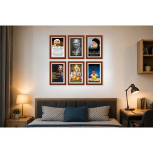 Pack Of 6 Laminated A4 Wall Posters | Spiritual, Motivational & Inspirational Designs | 250 GSM Photo Paper | Water-Resistant | Double-Sided Tape (F39068) Pack Of 6 Laminated A4 Wall Posters | Spiritual, Motivational & Inspirational Designs | 250 GSM Photo Paper | Water-Resistant | Double-Sided Tape (F39068)