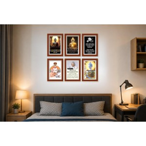 Pack Of 6 Laminated A4 Wall Posters | Spiritual, Motivational & Inspirational Designs | 250 GSM Photo Paper | Water-Resistant | Double-Sided Tape (F39180) Pack Of 6 Laminated A4 Wall Posters | Spiritual, Motivational & Inspirational Designs | 250 GSM Photo Paper | Water-Resistant | Double-Sided Tape (F39180)