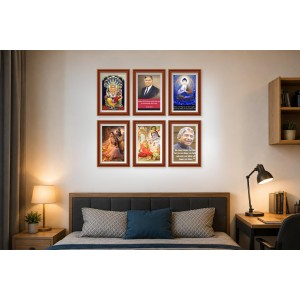Pack Of 6 Laminated A4 Wall Posters | Spiritual, Motivational & Inspirational Designs | 250 GSM Photo Paper | Water-Resistant | Double-Sided Tape (F39120) Pack Of 6 Laminated A4 Wall Posters | Spiritual, Motivational & Inspirational Designs | 250 GSM Photo Paper | Water-Resistant | Double-Sided Tape (F39120)