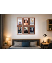Pack Of 6 Laminated A4 Wall Posters | Spiritual, Motivational & Inspirational Designs | 250 GSM Photo Paper | Water-Resistant | Double-Sided Tape (F39117)