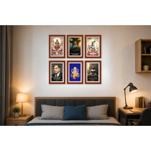 Pack Of 6 Laminated A4 Wall Posters | Spiritual, Motivational & Inspirational Designs | 250 GSM Photo Paper | Water-Resistant | Double-Sided Tape (F39048) Pack Of 6 Laminated A4 Wall Posters | Spiritual, Motivational & Inspirational Designs | 250 GSM Photo Paper | Water-Resistant | Double-Sided Tape (F39048)