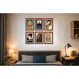 Pack Of 6 Laminated A4 Wall Posters | Spiritual, Motivational & Inspirational Designs | 250 GSM Photo Paper | Water-Resistant | Double-Sided Tape (F39034) Pack Of 6 Laminated A4 Wall Posters | Spiritual, Motivational & Inspirational Designs | 250 GSM Photo Paper | Water-Resistant | Double-Sided Tape (F39034)