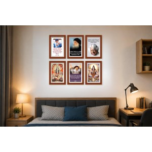 Pack Of 6 Laminated A4 Wall Posters | Spiritual, Motivational & Inspirational Designs | 250 GSM Photo Paper | Water-Resistant | Double-Sided Tape (F39247) Pack Of 6 Laminated A4 Wall Posters | Spiritual, Motivational & Inspirational Designs | 250 GSM Photo Paper | Water-Resistant | Double-Sided Tape (F39247)