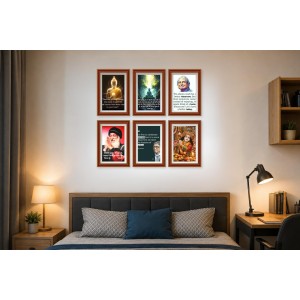 Pack Of 6 Laminated A4 Wall Posters | Spiritual, Motivational & Inspirational Designs | 250 GSM Photo Paper | Water-Resistant | Double-Sided Tape (F39168) Pack Of 6 Laminated A4 Wall Posters | Spiritual, Motivational & Inspirational Designs | 250 GSM Photo Paper | Water-Resistant | Double-Sided Tape (F39168)