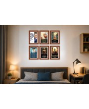 Pack Of 6 Laminated A4 Wall Posters | Spiritual, Motivational & Inspirational Designs | 250 GSM Photo Paper | Water-Resistant | Double-Sided Tape (F39382)