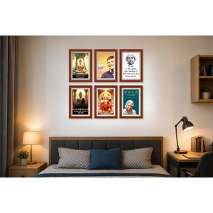 Pack Of 6 Laminated A4 Wall Posters | Spiritual, Motivational & Inspirational Designs | 250 GSM Photo Paper | Water-Resistant | Double-Sided Tape (F39113) Pack Of 6 Laminated A4 Wall Posters | Spiritual, Motivational & Inspirational Designs | 250 GSM Photo Paper | Water-Resistant | Double-Sided Tape (F39113)