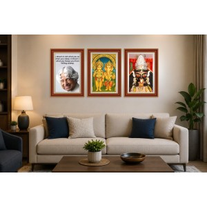 Pack Of 6 Laminated A4 Wall Posters | Spiritual, Motivational & Inspirational Designs | 250 GSM Photo Paper | Water-Resistant | Double-Sided Tape (F39003)