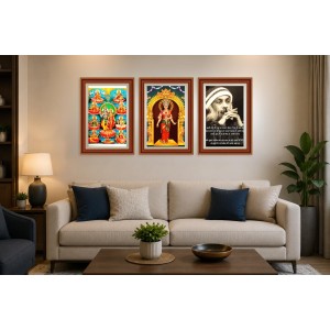 Pack Of 6 Laminated A4 Wall Posters | Spiritual, Motivational & Inspirational Designs | 250 GSM Photo Paper | Water-Resistant | Double-Sided Tape (F39348)