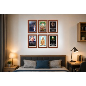 Pack Of 6 Laminated A4 Wall Posters | Spiritual, Motivational & Inspirational Designs | 250 GSM Photo Paper | Water-Resistant | Double-Sided Tape (F38956) Pack Of 6 Laminated A4 Wall Posters | Spiritual, Motivational & Inspirational Designs | 250 GSM Photo Paper | Water-Resistant | Double-Sided Tape (F38956)