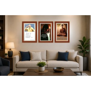 Pack Of 6 Laminated A4 Wall Posters | Spiritual, Motivational & Inspirational Designs | 250 GSM Photo Paper | Water-Resistant | Double-Sided Tape (F39110) Pack Of 6 Laminated A4 Wall Posters | Spiritual, Motivational & Inspirational Designs | 250 GSM Photo Paper | Water-Resistant | Double-Sided Tape (F39110)