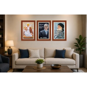 Pack Of 6 Laminated A4 Wall Posters | Spiritual, Motivational & Inspirational Designs | 250 GSM Photo Paper | Water-Resistant | Double-Sided Tape (F39336)