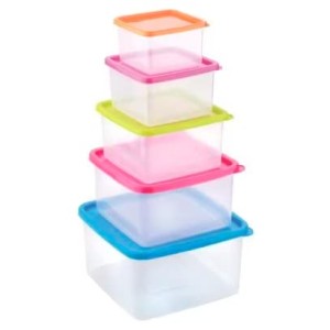 Hitech Joyo Fresia Container 5 Pcs Set (1,2,3,4,5) TR PL Shrink+Multi Colour