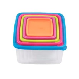 Hitech Joyo Fresia Container 5 Pcs Set (1,2,3,4,5) TR PL Shrink+Multi Colour