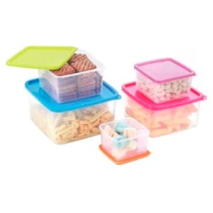 Hitech Joyo Fresia Container 5 Pcs Set (1,2,3,4,5) TR PL Shrink+Multi Colour