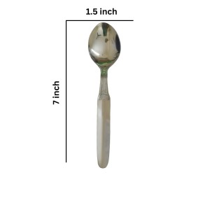 Hitech Sales Stainless Steel Dinning, Luxury Dinner Spoons, Table Spoon Set of 12, Length 6 inch, Dazzle Design,Daily Use