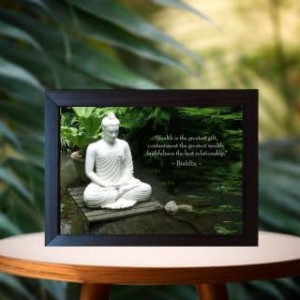 Hitech Buddha(Gautam Buddha Bhagwan) Quote Photo Frame | Motivational Quotes Poster for Bedroom, Living Room, Study Room, Kids Hitech Buddha(Gautam Buddha Bhagwan) Quote Photo Frame | Motivational Quotes Poster for Bedroom, Living Room, Study Room, Kids