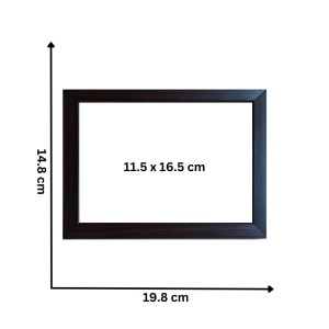 Hitech Ganesh/Ganpati Ji Photo Frame for Table, Study, Living & Pooja Room, Gifts || Divine Blessings for Your Home || Synthetic Wood Base and Front Glass (8 x 6 inch)