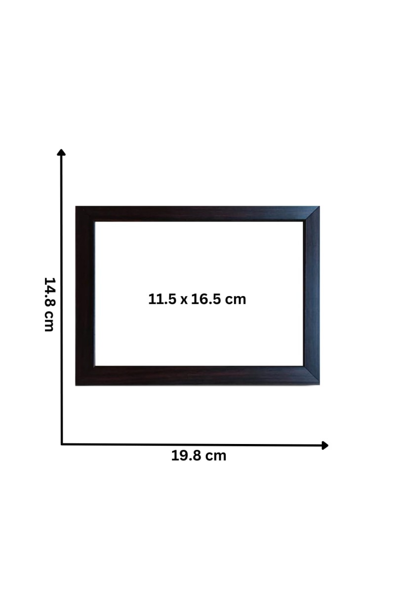 Hitech Ganesh/Ganpati Ji Photo Frame for Table, Study, Living & Pooja Room, Gifts || Divine Blessings for Your Home || Synthetic Wood Base and Front Glass (8 x 6 inch)