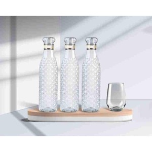 Hi Tech Sales Present Diamond Crystal Design Latest Water Bottles for Fridge, for Home Office Gym School Boy, Unbreakable 1000 ml Bottle (Pack of 1) Hi Tech Sales Present Diamond Crystal Design Latest Water Bottles for Fridge, for Home Office Gym School Boy, Unbreakable 1000 ml Bottle (Pack of 1)