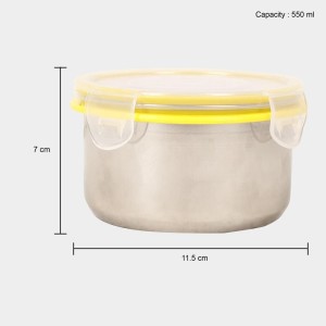 550 ml Steel Container 1 1.5 X 7 cm (Pack of 1) 550 ml Steel Container 1 1.5 X 7 cm (Pack of 1)