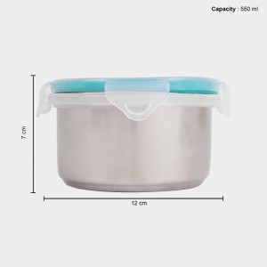 550 ml Steel Container 7 X 12 cm (Pack of 1) 550 ml Steel Container 7 X 12 cm (Pack of 1)