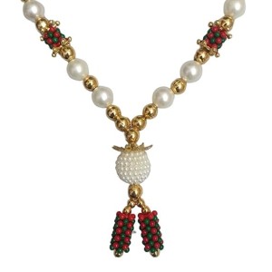 Hitech Sales Artificial Pearl and Bead Decorative Floral Garland Mala for Pooja, Mandir, Home Décor, and Festivals | Multicolor Design with Pendant Hanging (Small, 22 cm) Hitech Sales Artificial Pearl and Bead Decorative Floral Garland Mala for Pooja, Mandir, Home Décor, and Festivals | Multicolor Design with Pendant Hanging (Small, 22 cm)
