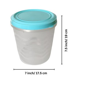 Plastic Kitchen Storage Container with Airtight Lid | Transparent Body with Blue Lid | Food-Grade Multipurpose Organizer for Home & Kitchen (1) Plastic Kitchen Storage Container with Airtight Lid | Transparent Body with Blue Lid | Food-Grade Multipurpose Organizer for Home & Kitchen (1)