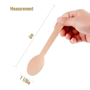 Hitech Sales Pack of 25 16CM Disposable Wooden Spoons for Party Picnic and Home & Kitchen Perfect for Eating, Samoling and Tasting Ice Cream, Yogurt, Dessert, Parfait, Mousse, Pudding Hitech Sales Pack of 25 16CM Disposable Wooden Spoons for Party Picnic and Home & Kitchen Perfect for Eating, Samoling and Tasting Ice Cream, Yogurt, Dessert, Parfait, Mousse, Pudding
