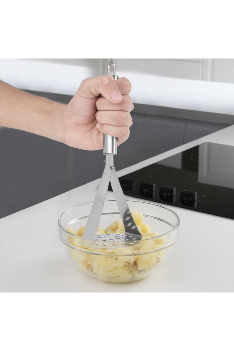 Stainless Steel Masher, 3.2 X 9.6 in (Pack of 1)
