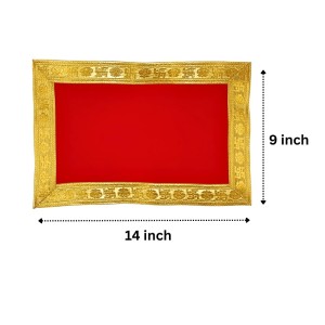 Velvet Pooja Cloth | Bhakti Lehar, Plain Altar Cloth for God Idols, Home Mandir, Temple and Pooja Ghar (14X9) Velvet Pooja Cloth | Bhakti Lehar, Plain Altar Cloth for God Idols, Home Mandir, Temple and Pooja Ghar (14X9)