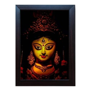 Hitech Maa Durga Devi, Durga, Dugga Goddess Laminated Photo Frame for Table, Study & Living Room, Gifts : Divine Blessings for Your Home (Synthetic Wood Base and Front Glass, 8 x 6 inch) Hitech Maa Durga Devi, Durga, Dugga Goddess Laminated Photo Frame for Table, Study & Living Room, Gifts : Divine Blessings for Your Home (Synthetic Wood Base and Front Glass, 8 x 6 inch)