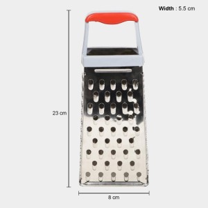 Stainless Steel Grater 4 Sided, 5.5 X 8 X 23 cm (Pack of 1)