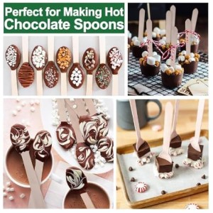 Hitech Sales Pack of 25 16CM Disposable Wooden Spoons for Party Picnic and Home & Kitchen Perfect for Eating, Samoling and Tasting Ice Cream, Yogurt, Dessert, Parfait, Mousse, Pudding Hitech Sales Pack of 25 16CM Disposable Wooden Spoons for Party Picnic and Home & Kitchen Perfect for Eating, Samoling and Tasting Ice Cream, Yogurt, Dessert, Parfait, Mousse, Pudding