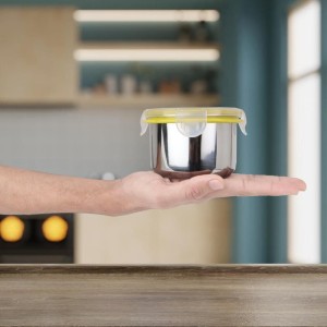 350 ml Stainless Steel Container, 4.4 X 3 inch (Pack of 1) 350 ml Stainless Steel Container, 4.4 X 3 inch (Pack of 1)