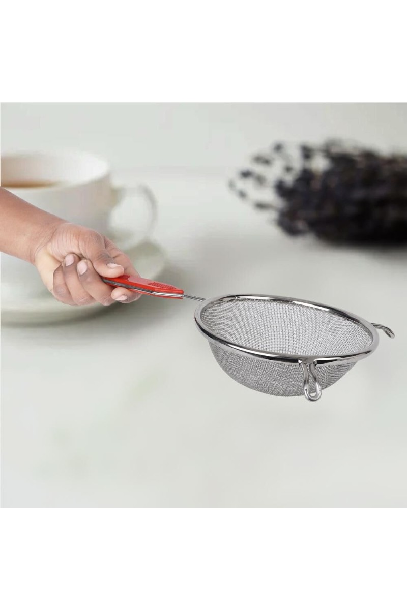 Steel Soup Strainer 33 cm Length, 1 4 cm Dia. (Pack of 1)
