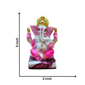 Hi Tech Sales Handcrafted Siddhi Ganesh Idol for Home Decor, Gifting Diwali, Birthday, Festivals (5 x 3 Inches) (Pink) Hi Tech Sales Handcrafted Siddhi Ganesh Idol for Home Decor, Gifting Diwali, Birthday, Festivals (5 x 3 Inches) (Pink)