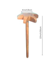 Wooden Dal Ghotni Traditional Hand Masher | Wooden Dal Mathani for Kitchen | Handmade Dal Whisker for Mixing Dal, Kadhi & Curry | Wooden Kitchen Tool
