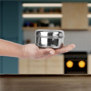 Stainless Steel Storage Container with Lid | Multipurpose Dabba for Kitchen | Food Grade Steel Box for Grains, Snacks, and Sweets (Size Medium) Stainless Steel Storage Container with Lid | Multipurpose Dabba for Kitchen | Food Grade Steel Box for Grains, Snacks, and Sweets (Size Medium)
