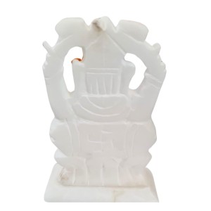 HiTechMart Handcrafted White Marble Lord Ganesha Idol | Vastu & Feng Shui Blessings | Home, Office & Temple Décor | Spiritual Gift for Pooja & Festivals - 9.5 cm HiTechMart Handcrafted White Marble Lord Ganesha Idol | Vastu & Feng Shui Blessings | Home, Office & Temple Décor | Spiritual Gift for Pooja & Festivals - 9.5 cm