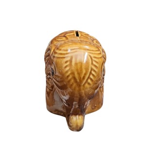Ceramic Money Coins Holder Elephant Showpiece – Handcrafted Brown Decorative Elephant Figurine for Home, Office & Table Décor Colour: Antique| Brown