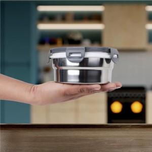 700 ml Stainless Steel Container, 7 X 14 cm (Pack of 1) 700 ml Stainless Steel Container, 7 X 14 cm (Pack of 1)
